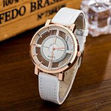 WOMAGE Brand Women Watches Fashion Leather Smart Watch Dial Casual Watches