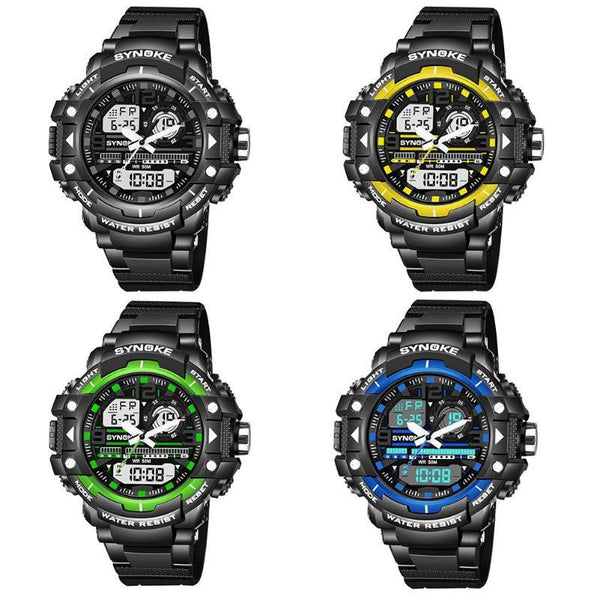 LED Outdoor Electronic Wristwatch Waterproof Sport Digital Smart Watch Luminous Analog Digital Outdoors Electronic WristWatch