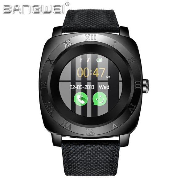 BANGWEI New Fashion Mens Smart Watches Waterproof Sports Digital Watch Sleep Monitoring Anti-lost Men Wristwatch For Android+BOX